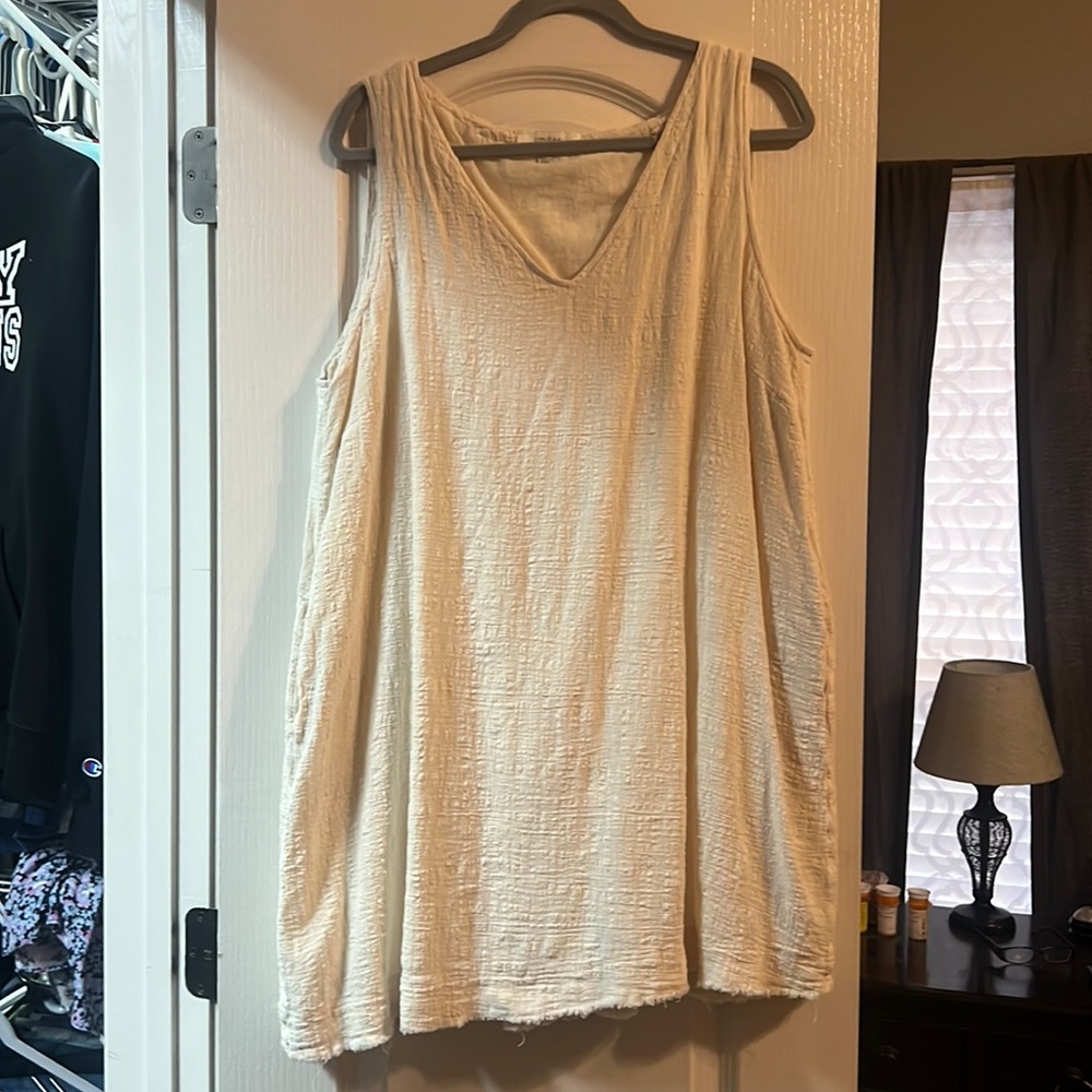 Umgee crushed linen dress size 1X
